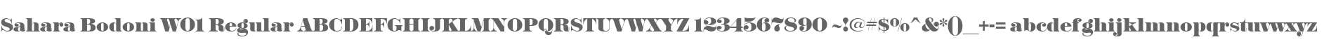 Sahara Bodoni W01 Regular