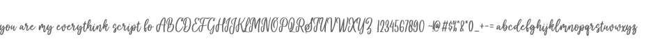 you are my everythink script fo