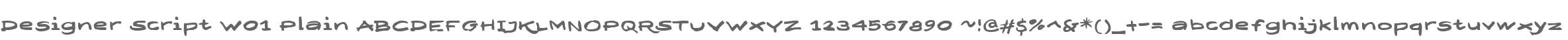 Designer Script W01 Plain