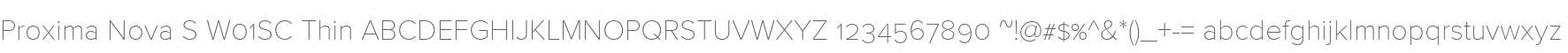 Proxima Nova S W01SC Thin
