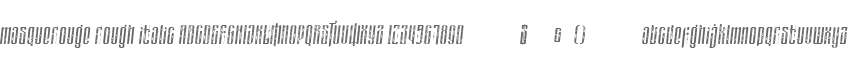 masquerouge rough italic