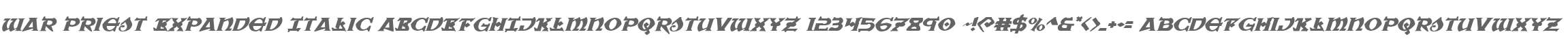 War Priest Expanded Italic