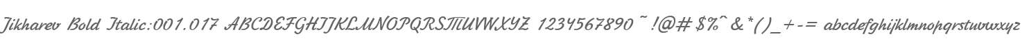 Jikharev Bold Italic:001.017