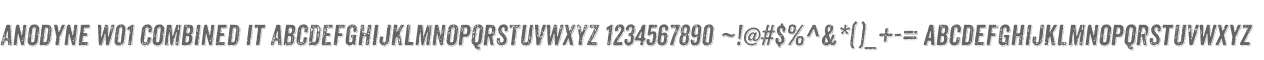 Anodyne W01 Combined It