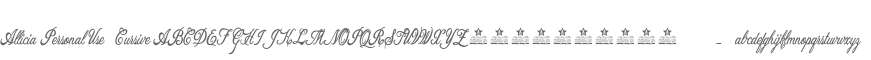 Allicia Personal Use   Cursive
