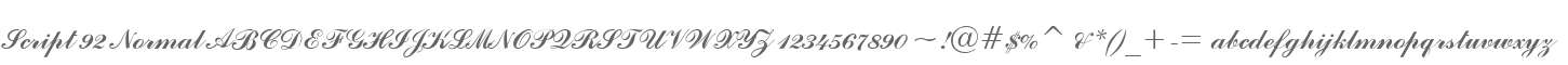 Script 92 Normal