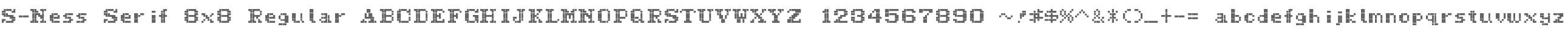 S-Ness Serif 8x8
