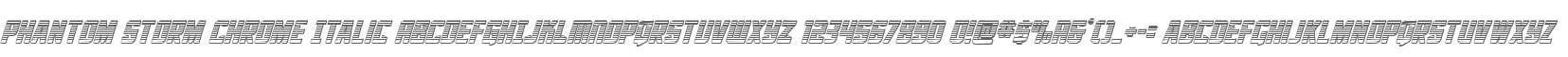 Phantom Storm Chrome Italic
