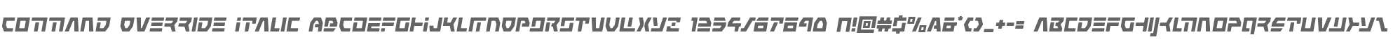 Command Override Italic