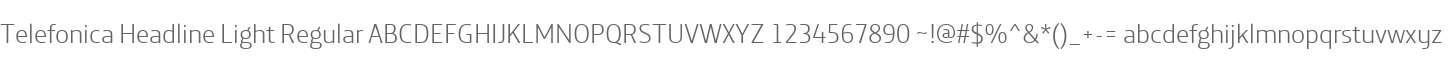 Telefonica Headline Light Regular