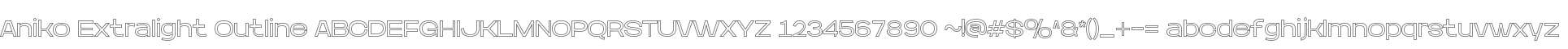 Aniko Extralight Outline