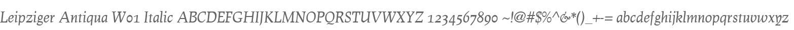Leipziger Antiqua W01 Italic