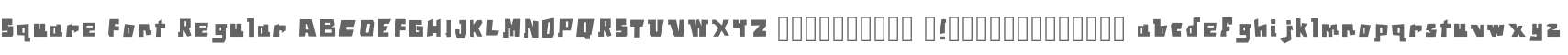 Square Font Regular