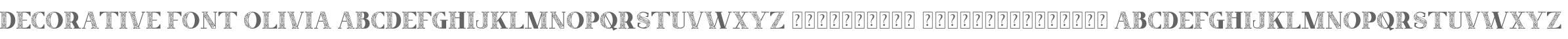 Decorative Font Olivia