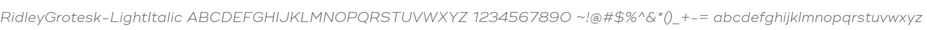 RidleyGrotesk-LightItalic