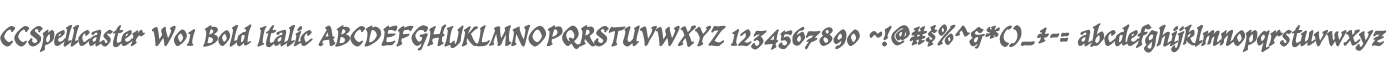 CCSpellcaster W01 Bold Italic