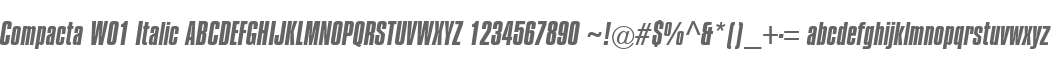 Compacta W01 Italic