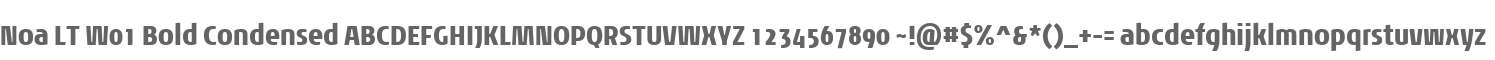 Noa LT W01 Bold Condensed