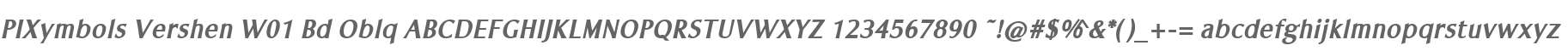 PIXymbols Vershen W01 Bd Oblq
