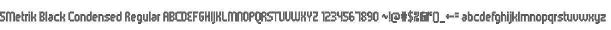 5Metrik Black Condensed Regular