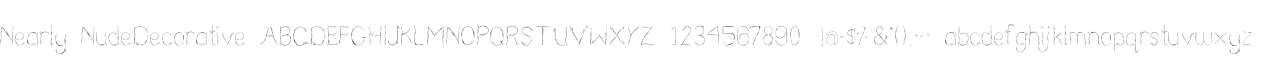 Nearly NudeDecorative