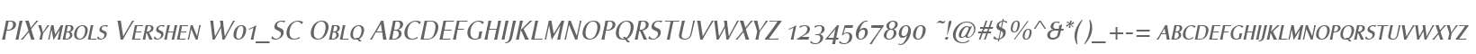 PIXymbols Vershen W01_SC Oblq