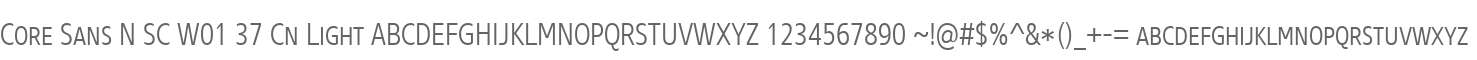 Core Sans N SC W01 37 Cn Light