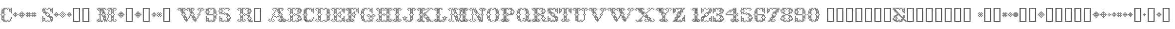 Cross Stitch Monogram W95 Rg