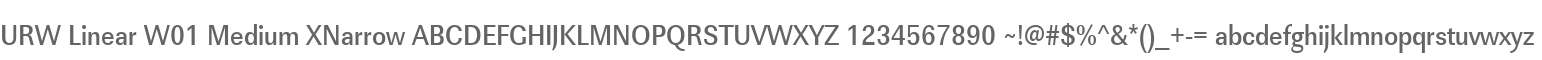 URW Linear W01 Medium XNarrow