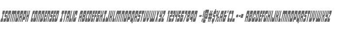 Isomorph Condensed Italic