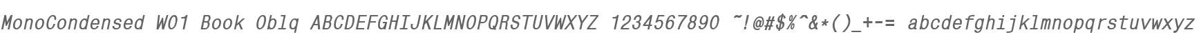 MonoCondensed W01 Book Oblq