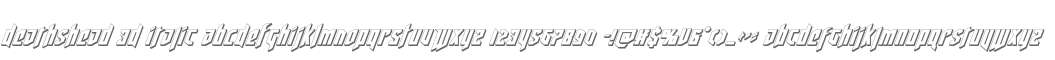 Deathshead 3D Italic