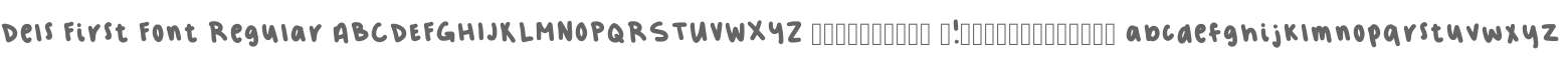 Dels First Font