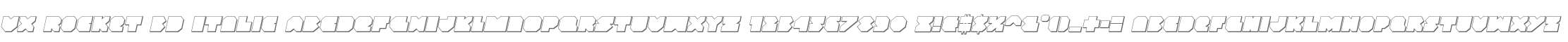 VX Rocket 3D Italic