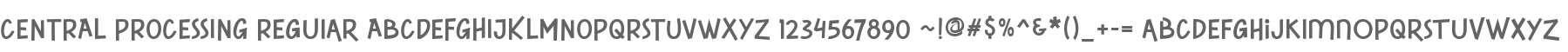 CENTRAL PROCESSING Regular