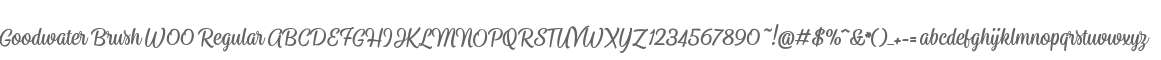 Goodwater Brush W00 Regular