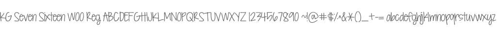 KG Seven Sixteen W00 Reg