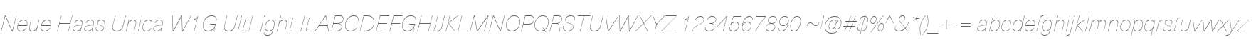 Neue Haas Unica W1G UltLight It