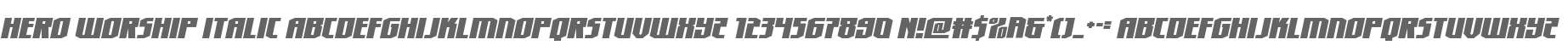 Hero Worship Italic