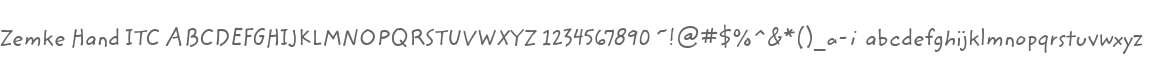 Zemke Hand ITC