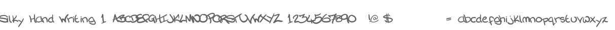Silky Hand Writing 1