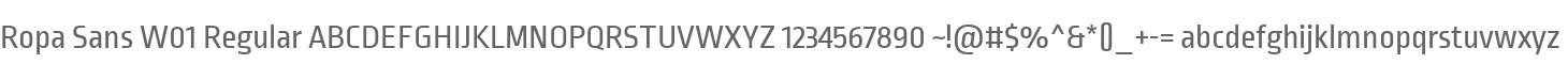 Ropa Sans W01 Regular