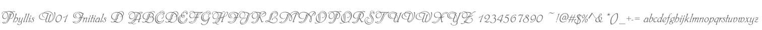 Phyllis W01 Initials D