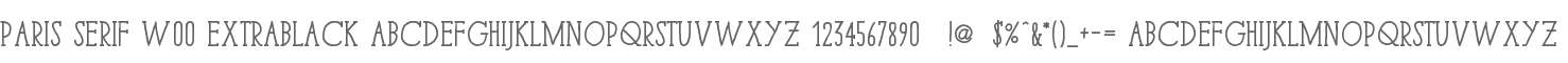 Paris Serif W00 ExtraBlack