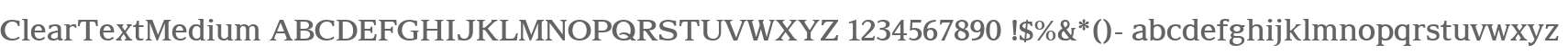 ClearTextMedium
