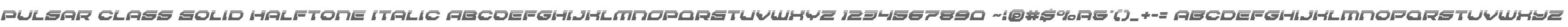 Pulsar Class Solid Halftone Italic