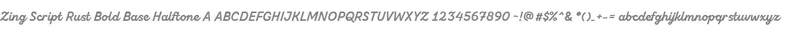 Zing Script Rust Bold Base Halftone A