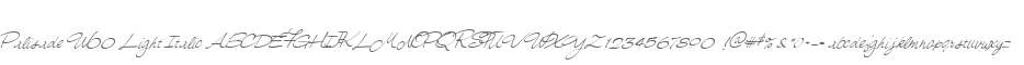 Palisade W00 Light Italic