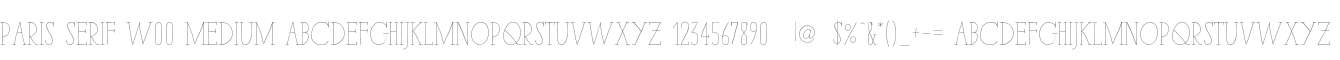 Paris Serif W00 Medium