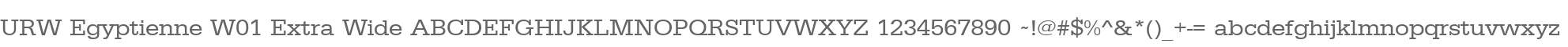 URW Egyptienne W01 Extra Wide